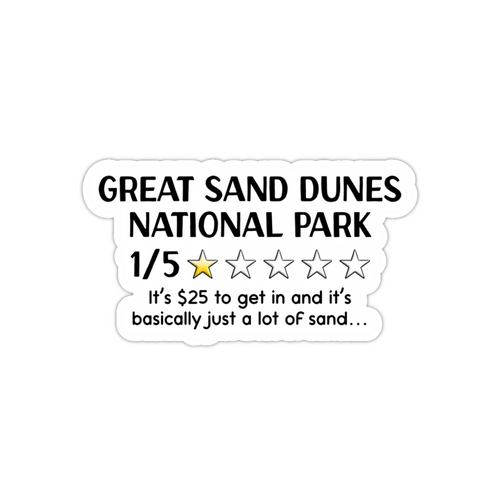 Great Sand Dunes National Park Review Sticker