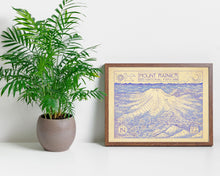 Load image into Gallery viewer, Mount Rainier National Park Map Hand-Drawn Print