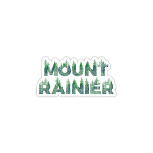 Mount Rainier National Park Name Sticker