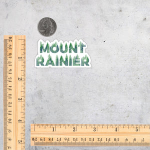 Mount Rainier National Park Name Sticker