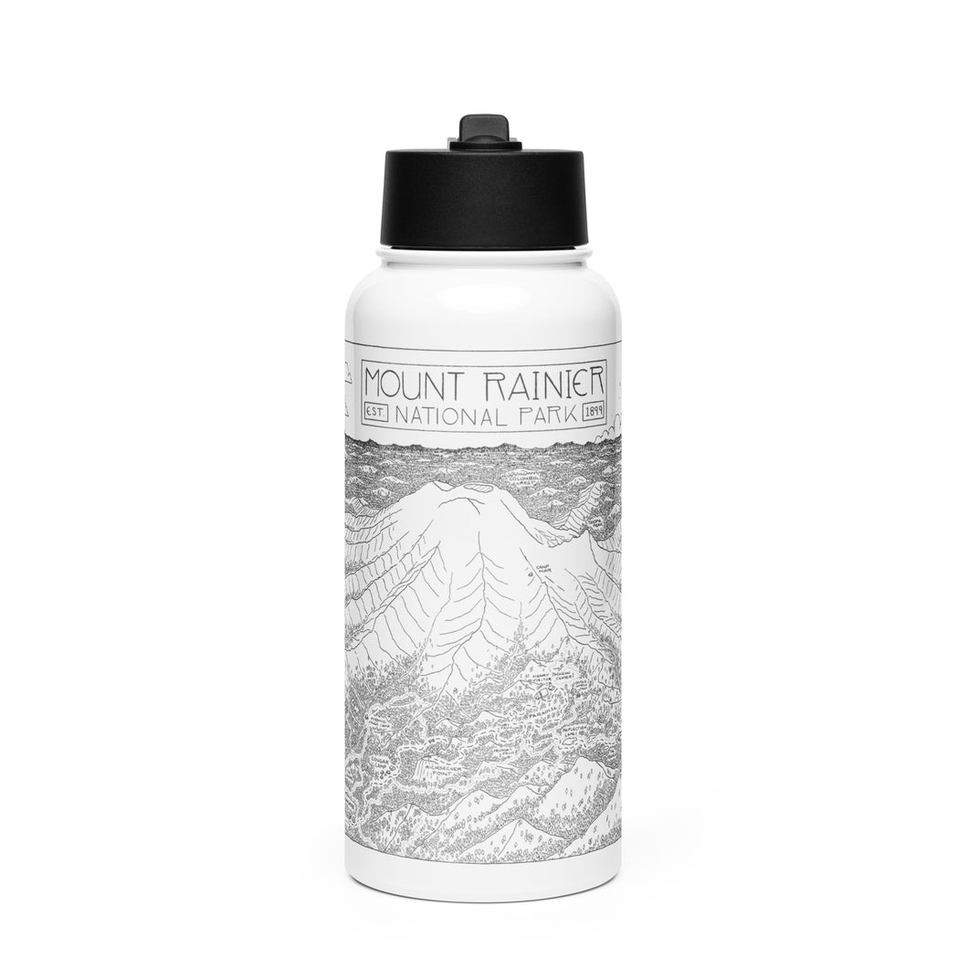 Mount Rainier Stainless Steel Water Bottle