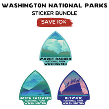 Load image into Gallery viewer, Washington National Parks Arrowhead Sticker Bundle