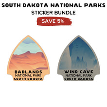 Load image into Gallery viewer, South Dakota National Parks Arrowhead Sticker Bundle