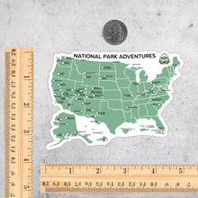Load image into Gallery viewer, National Park Map Sticker