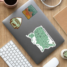 Load image into Gallery viewer, National Park Map Sticker