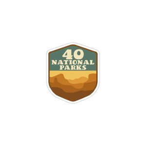 National Park Milestone Stickers
