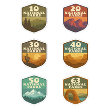 Load image into Gallery viewer, National Park Milestone Stickers