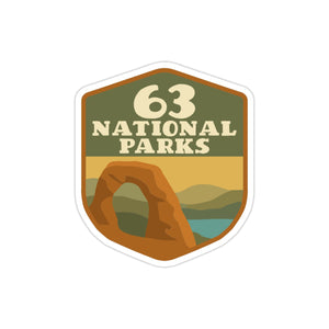 National Park Milestone Stickers