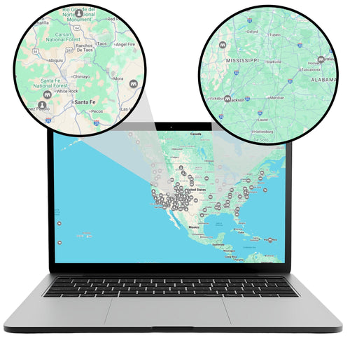 National Monument Visit Tracking Map