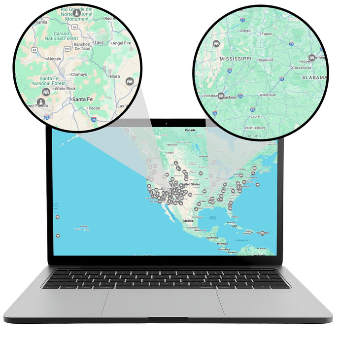 National Monument Visit Tracking Map