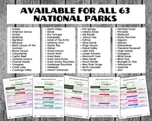 Load image into Gallery viewer, National Park Reservation Master List (includes lifetime updates)