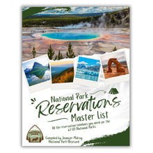 Load image into Gallery viewer, National Park Reservation Master List (includes lifetime updates)