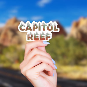 Capitol Reef National Park Name Sticker