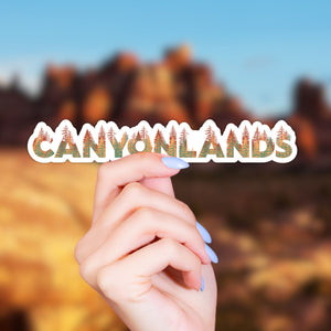 Canyonlands National Park Name Sticker