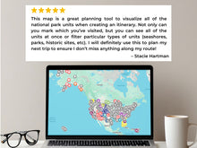 Load image into Gallery viewer, National Parks Visit Tracker includes all 433 NPS units.