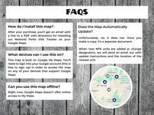 Load image into Gallery viewer, National Parks Visit Tracker includes all 433 NPS units.