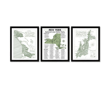 Load image into Gallery viewer, New York State and National Park Map | New York National Park Poster | New York State Park Poster