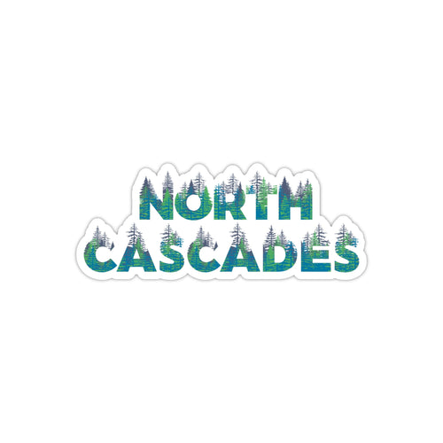 North Cascades National Park Name Sticker