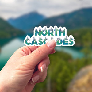 North Cascades National Park Name Sticker