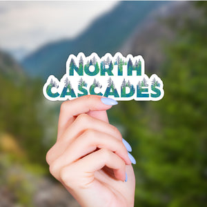 North Cascades National Park Name Sticker