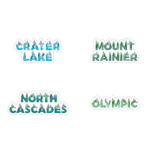 North Cascades National Park Name Sticker