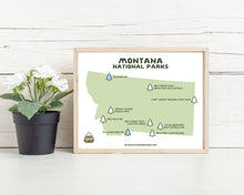 Load image into Gallery viewer, Printable National Park Maps by State (Digital Download)