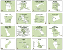 Load image into Gallery viewer, Printable National Park Maps by State (Digital Download)