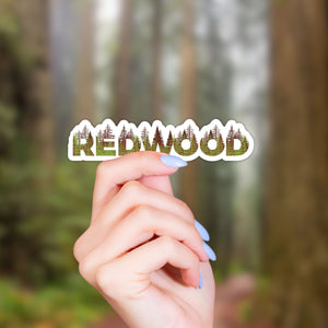 Redwood National Park Name Sticker