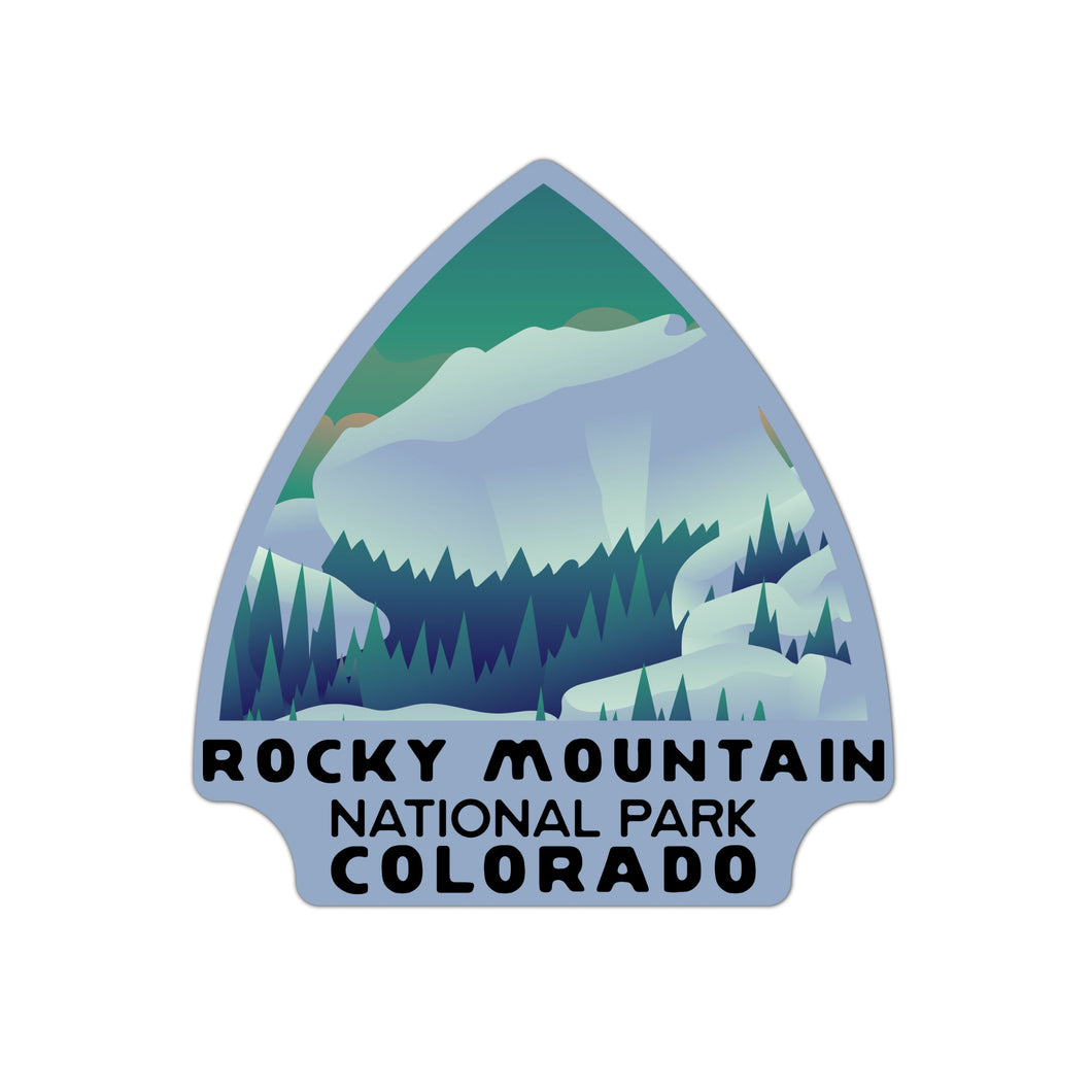 Rocky Mountain National Park Sticker | Rocky Mountain Arrowhead Sticker