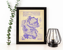 Load image into Gallery viewer, Hand-Drawn National Park Map Print