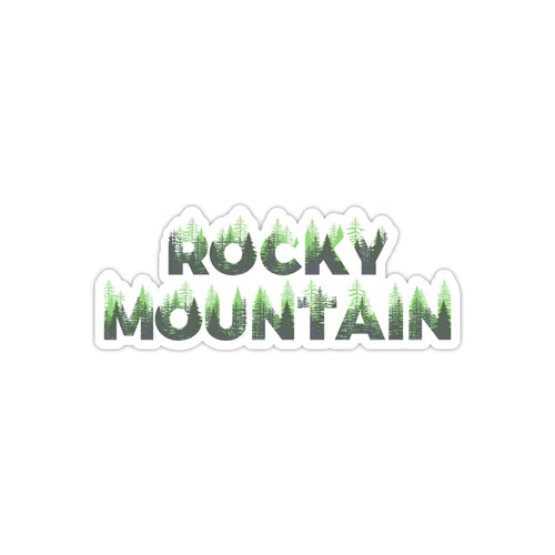 Rocky Mountain National Park Name Sticker