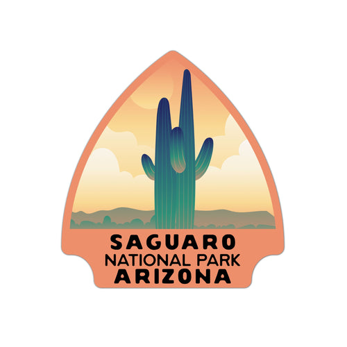 Saguaro National Park Sticker | Saguaro Arrowhead Sticker