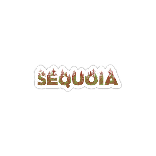 Sequoia National Park Name Sticker