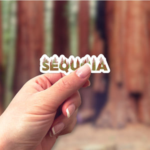 Sequoia National Park Name Sticker