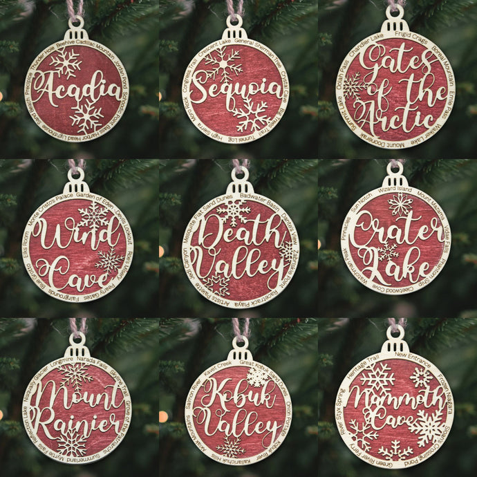Pick Your National Park Unit Christmas Ornament - Round