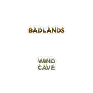 Badlands National Park Name Sticker