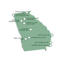Load image into Gallery viewer, State National Park Map Sticker - Available for all 50 States