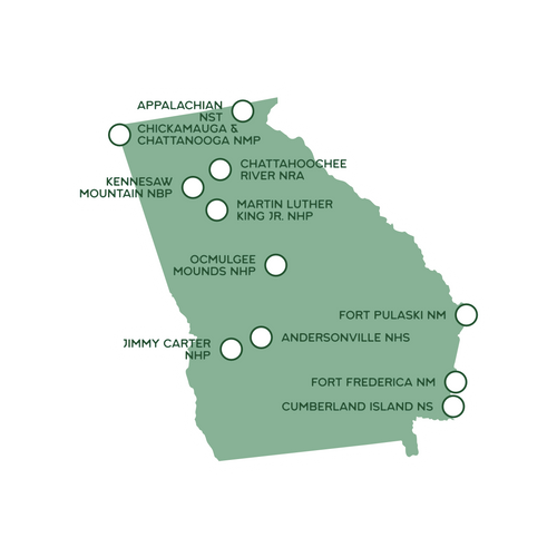 State National Park Map Sticker - Available for all 50 States
