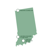 Load image into Gallery viewer, State National Park Map Sticker - Available for all 50 States