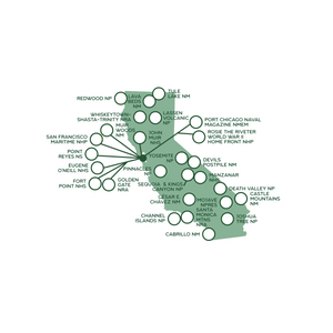 State National Park Map Sticker - Available for all 50 States