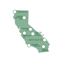 Load image into Gallery viewer, State National Park Map Sticker - Available for all 50 States