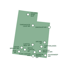 Load image into Gallery viewer, State National Park Map Sticker - Available for all 50 States