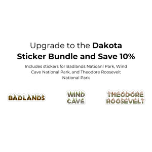 Theodore Roosevelt  National Park Name Sticker