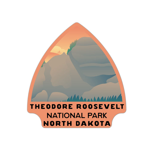 Theodore Roosevelt National Park Sticker | Theodore Roosevelt Arrowhead Sticker