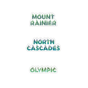 North Cascades National Park Name Sticker