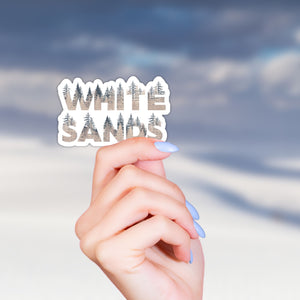 White Sands National Park Name Sticker