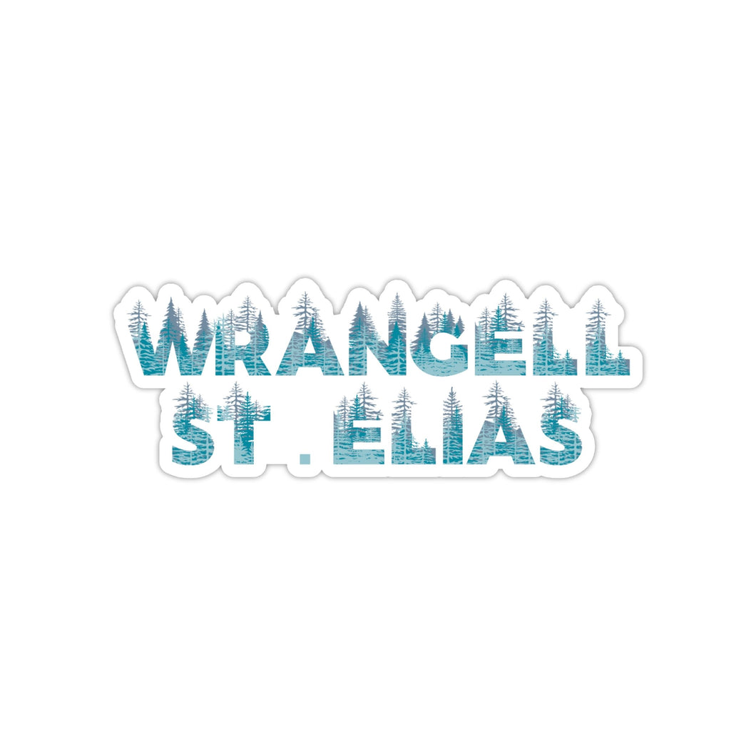 Wrangell - St. Elias National Park Name Sticker