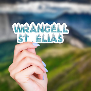 Wrangell - St. Elias National Park Name Sticker