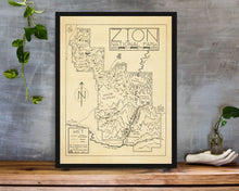 Load image into Gallery viewer, Hand-Drawn National Park Map Print