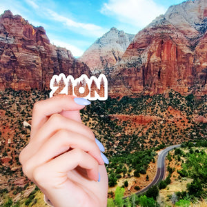 Zion National Park Name Sticker